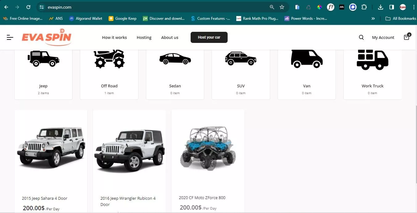 evaspin 1 hotel booking website
