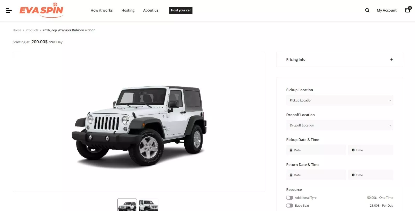 evaspin 3 hotel booking website