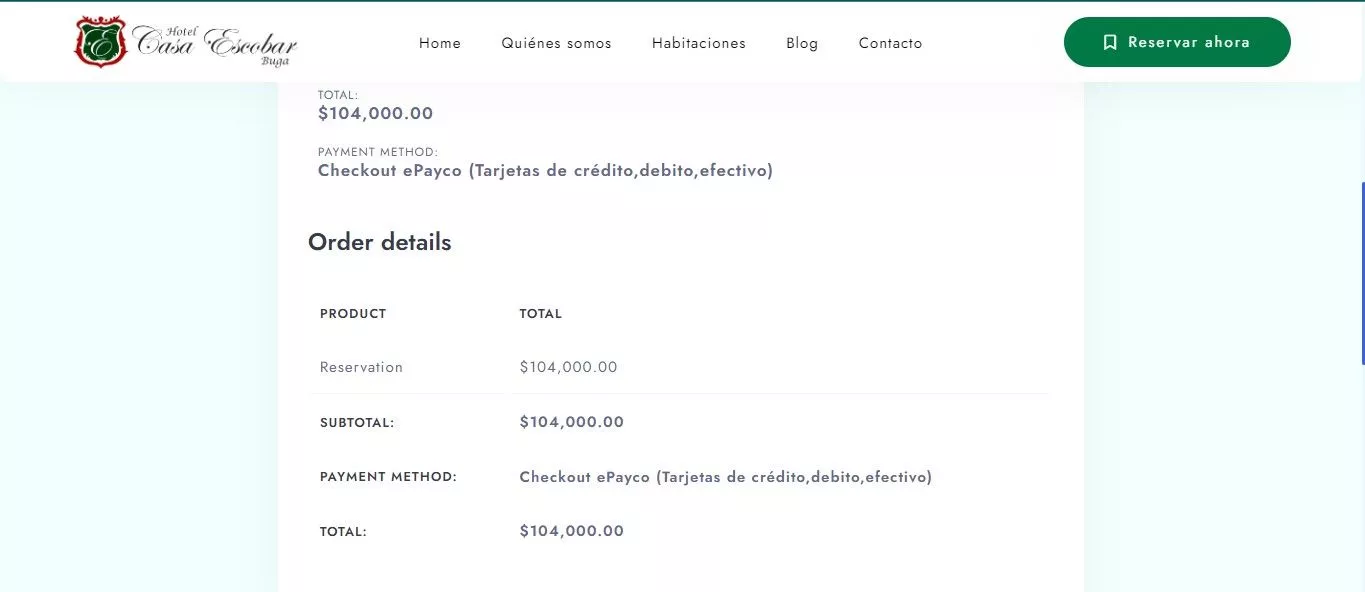 hotel booking website