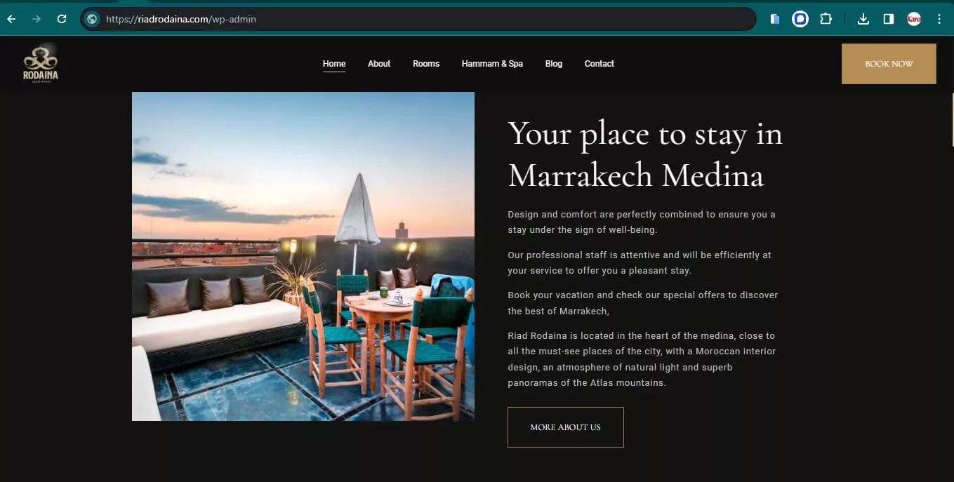 vriadrodaina 1 hotel booking website