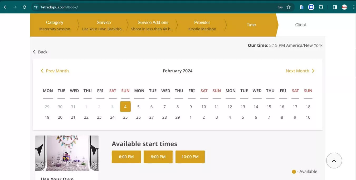 Appointment Booking Website